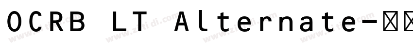 OCRB LT Alternate字体转换